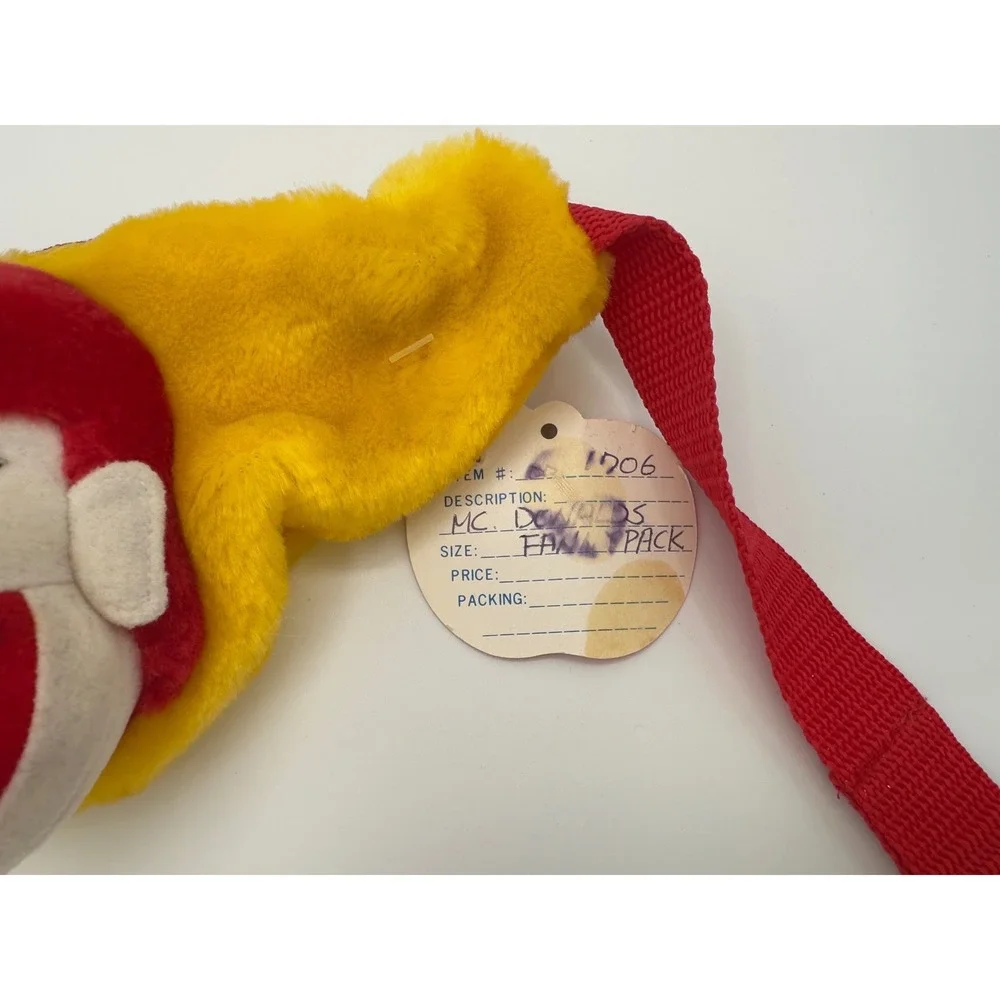 Vintage McDonald's Ronald McDonald Plush Clown Fanny Pack Waist Bag DADA Ltd